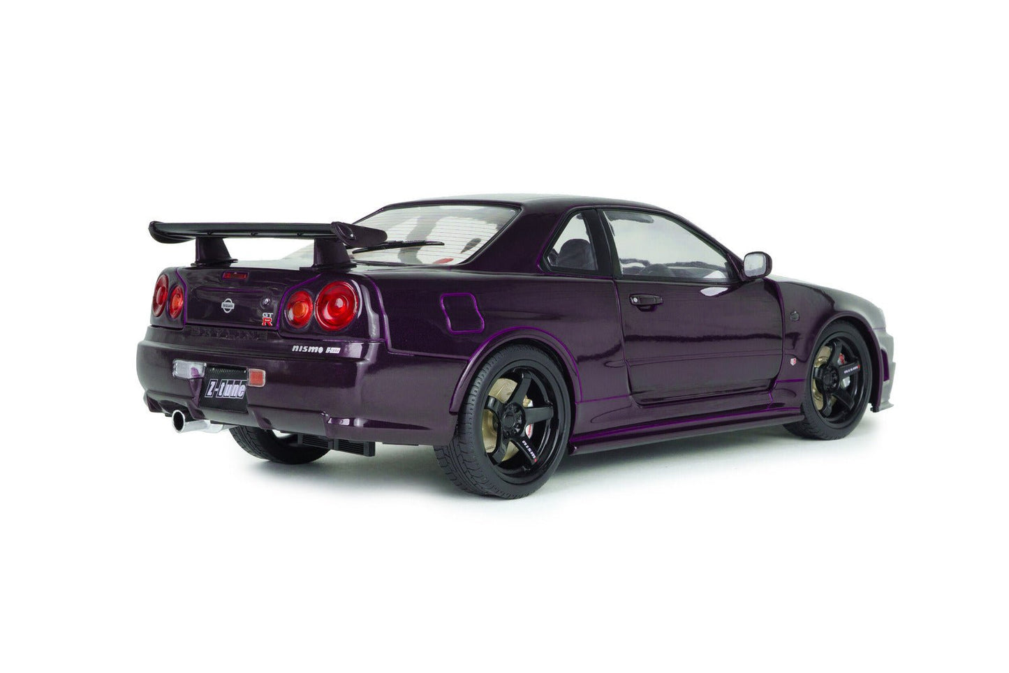 Solido Nissan Skyline R34 GT - R Z Tune 1999 Purple 1:18 Modell