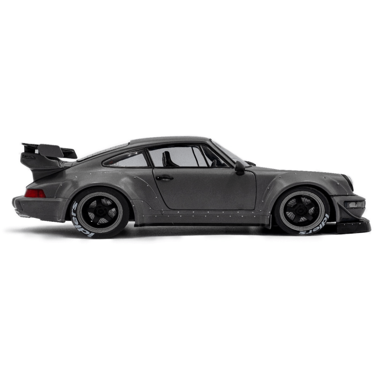 Solido Porsche 911 (964) RWB Bodykit 2024 nardo gray with figure 1:18 model