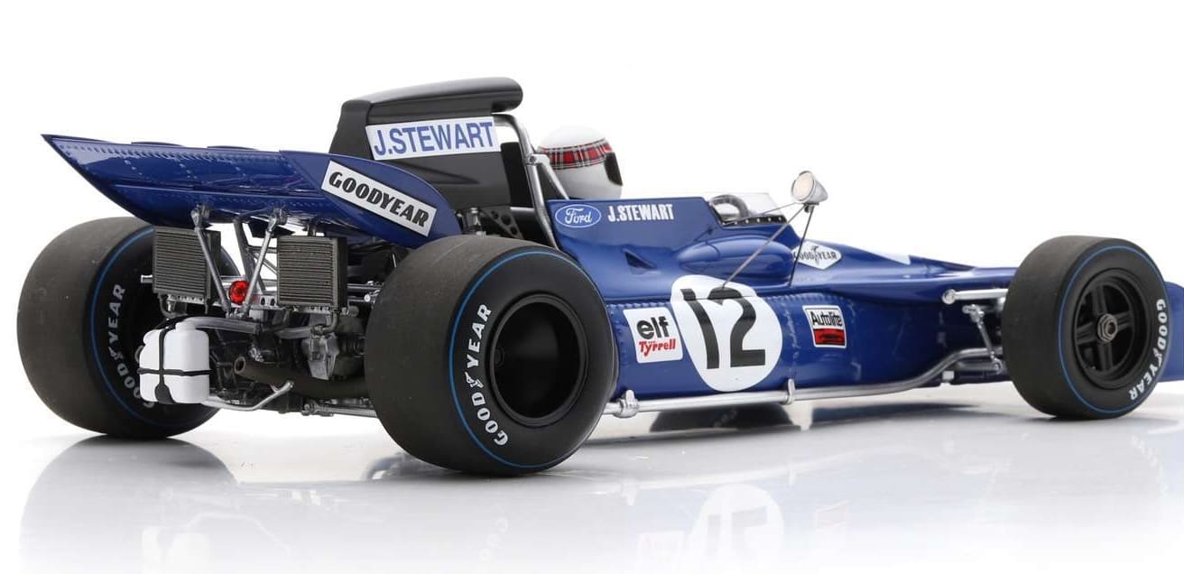 Spark Tyrrell 003 12 Winner British GP 1971 Jackie Stewart 1:18 Modell
