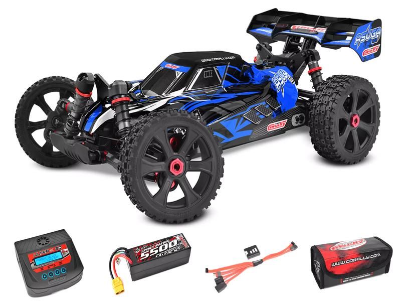 Team Corally - Asuga XLR RTR - Drive'n Go Pack 4S - Blau