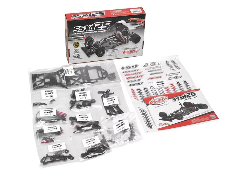 Team Corally SSX-125 RC Pan Car 1:12 Kit Spec mit 7075-T6 Aluminium Chassis