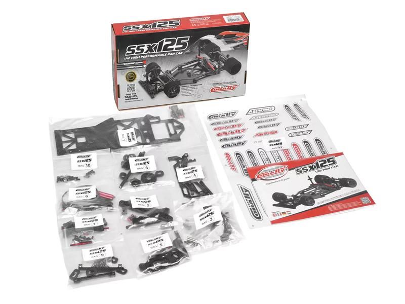Team Corally SSX-125 RC Pan Car 1:12 Kit Spec mit Kohlefaser Chassis