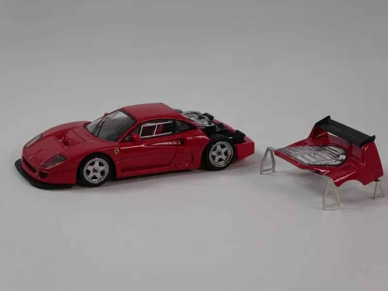 Tecnomodel Ferrari F40 LM 1996 Press Version Red/Silver Wheels 1:64 Modell
