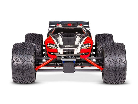 Traxxas E-Revo 4x4 1:16 RTR Monster Truck rot Brushed mit NiMh Akku + 4A USB/C-Lader