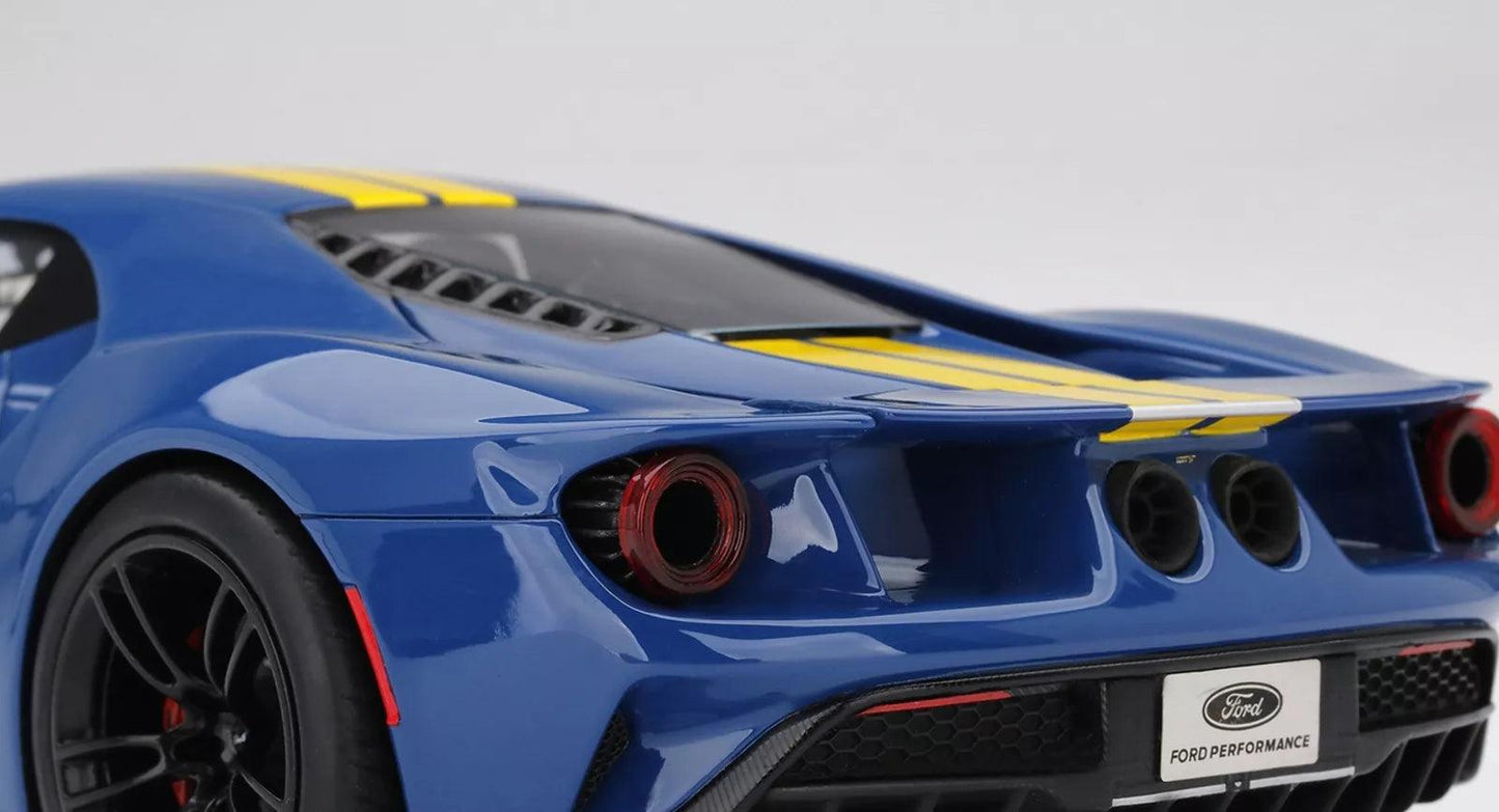 TSM - Models Ford GT - Sunoco Blue with Yellow Stripe 1:18 Modell