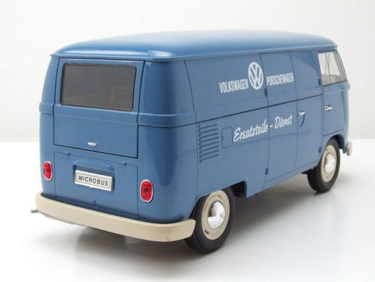 Welly Volkswagen T1 Kasten 1963 Porschewagen Ersatzteile Dienst 1:18 Modell