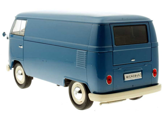 Welly VW T1 Box Wagon - Blue 1963 1:18 Modell