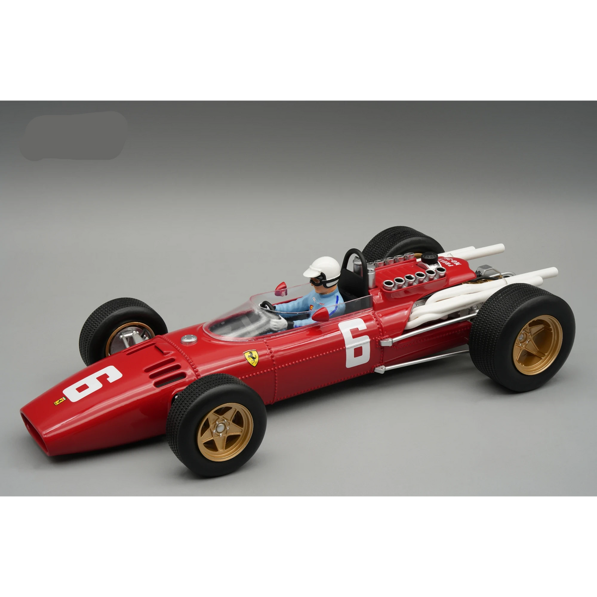Tecnomodel Ferrari 312 F1 #6 Winner Italy GP Monza 1966 Ludovico Scarfiotti with driver figure 1:18 Modell