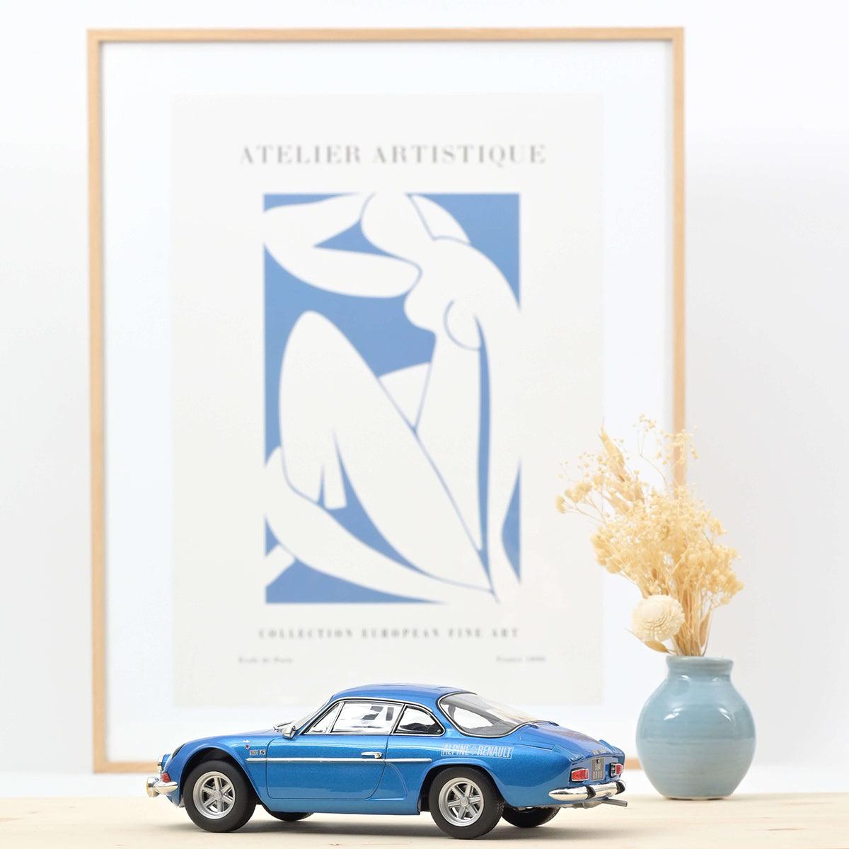 Norev Alpine A110 1600S 1972 Blue with side logo 1:18 Modell - Artexio