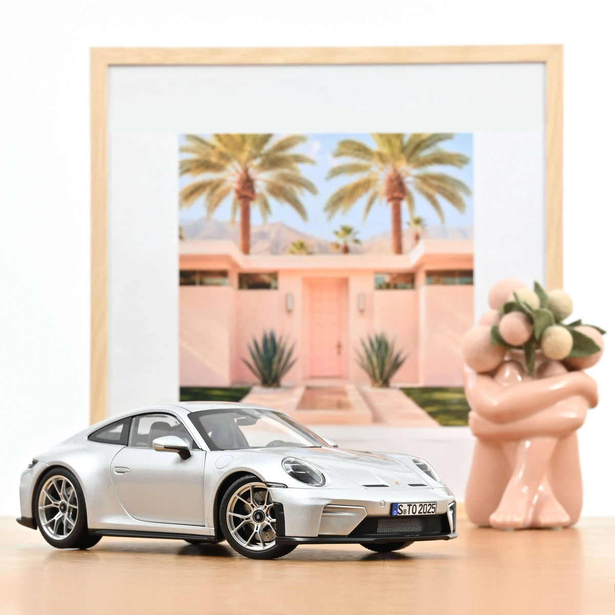 Norev Porsche 911 GT3 with Touring Package 2025 - GT Silver Metallic 1:18 Model