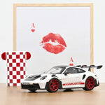 Norev Porsche 911 GT3 RS w/Weissach Pack 2022 - White/Pyro Red 1:18 Model