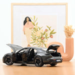 Norev Porsche Taycan Turbo S 2024 - Slate Grey 1:18 Model