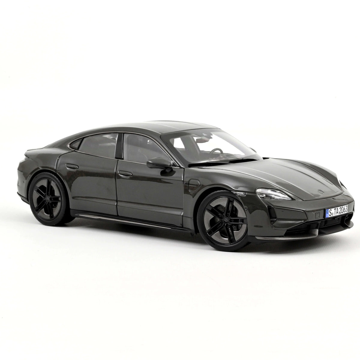Norev Porsche Taycan Turbo S 2024 - Slate Grey 1:18 Model