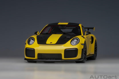 AutoArt Porsche 911 (991.2) GT2 RS Weissach Package - Racing Yellow 1:18 Modell - Artexio