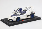 BBR Ferrari LaFerrari White/Blue 1:18 Model