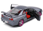 Solido Nissan Skyline GT-R R34 1999 - Grey 1:18 Model