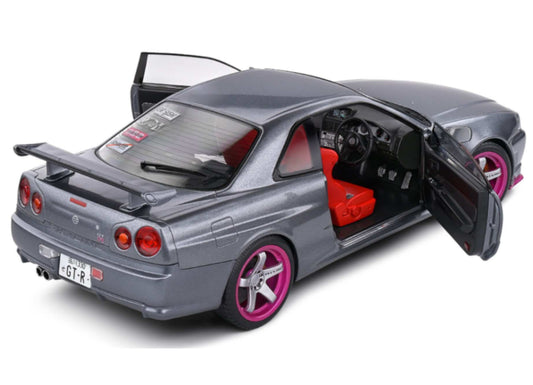 Solido Nissan Skyline GT-R R34 1999 - Grey 1:18 Modell