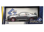 Solido Nissan Skyline GT-R R34 1999 - Grey 1:18 Model