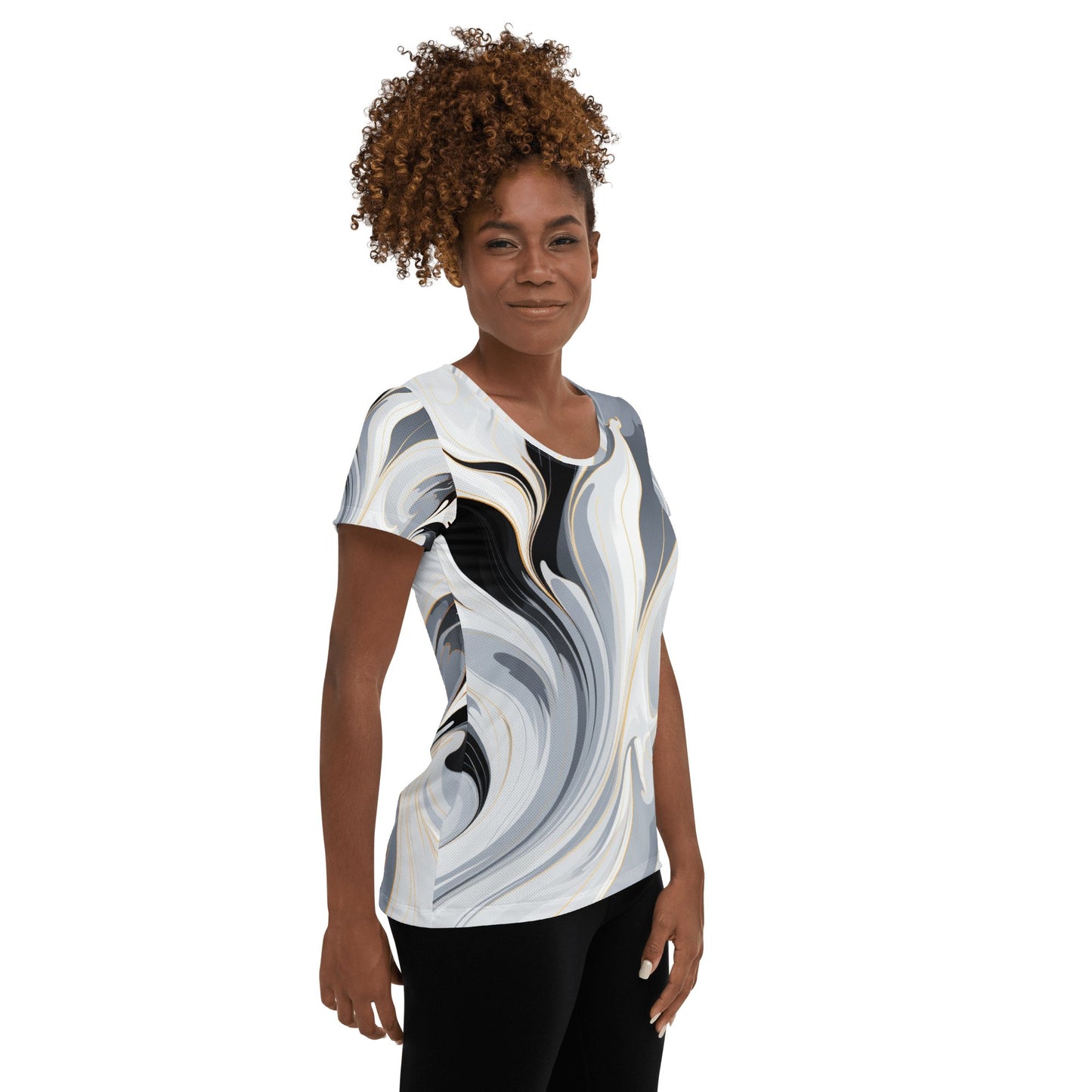 Allover Sport T-Shirt für Damen "Ethereal Flow" - Artexio