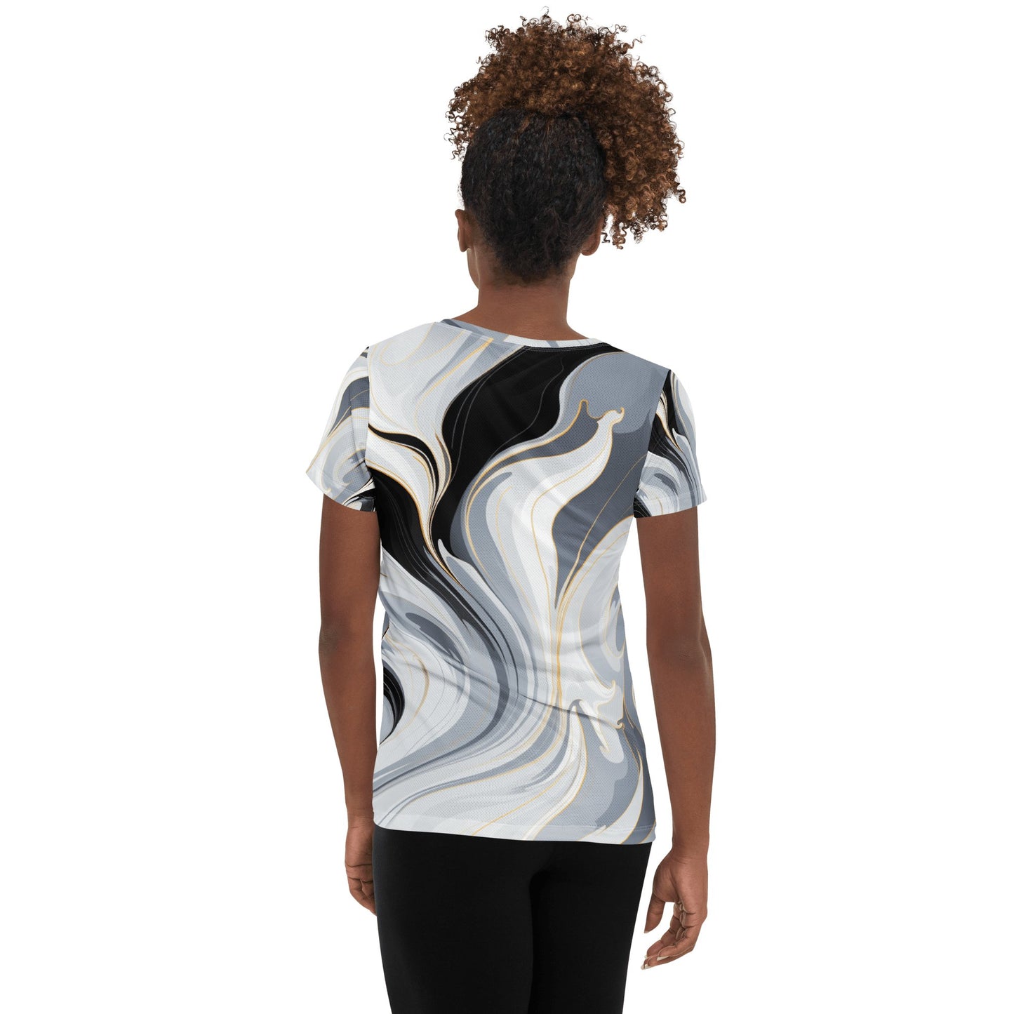 Allover Sport T-Shirt für Damen "Ethereal Flow" - Artexio