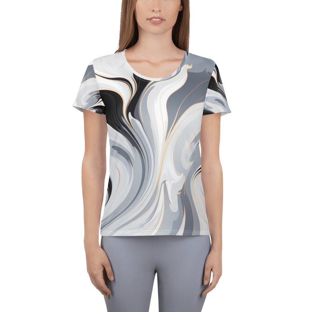 Allover Sport T-Shirt für Damen "Ethereal Flow" - Artexio