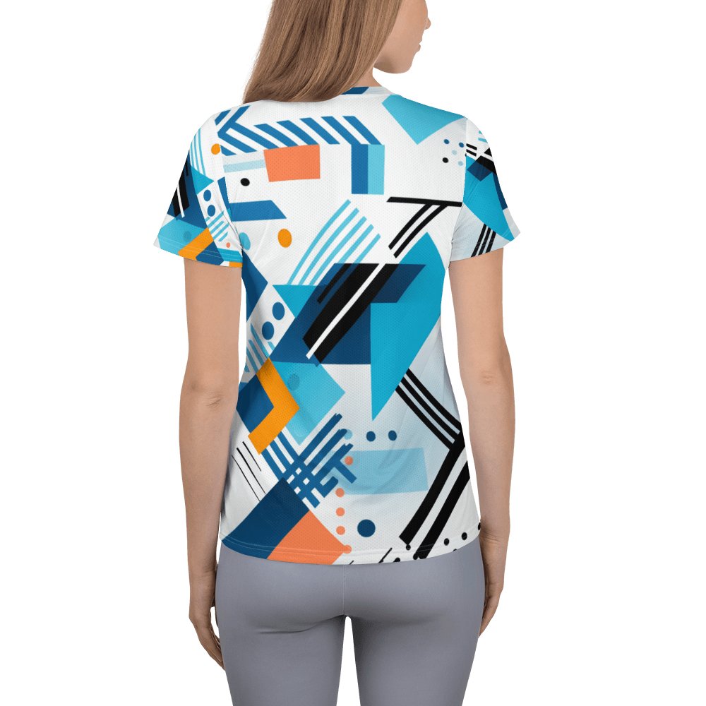 Allover Sport T-Shirt für Damen "Geometric Harmony" - Artexio