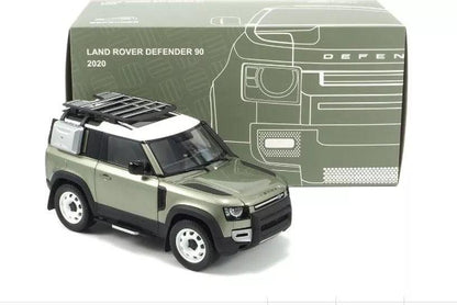 Almost Real Land Rover Defender 90 With Roof Pack 2020 - Pangea Green 1:18 Modell - Artexio