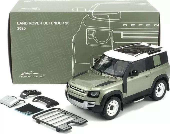 Almost Real Land Rover Defender 90 With Roof Pack 2020 - Pangea Green 1:18 Modell - Artexio