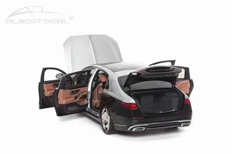 Almost Real Mercedes Maybach S - Class 2021 - Hightech Silver/Obsidian Black 1:18 Modell - Artexio