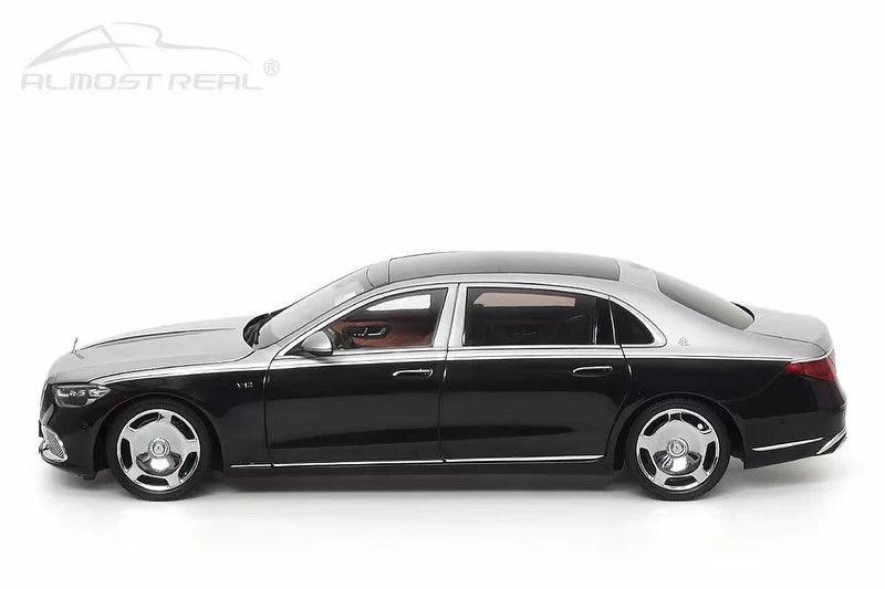 Almost Real Mercedes Maybach S - Class 2021 - Hightech Silver/Obsidian Black 1:18 Modell - Artexio