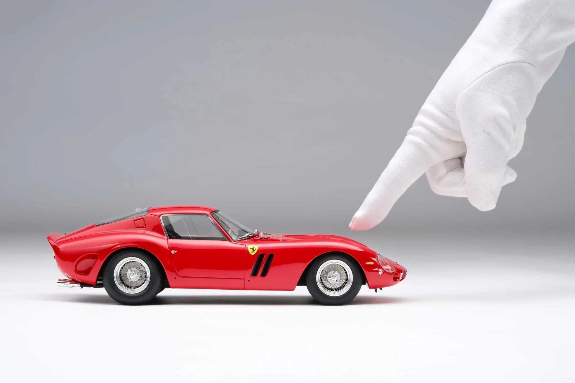 Amalgam Ferrari 250 GTO Street Red Rosso Corsa 1:18 Modell