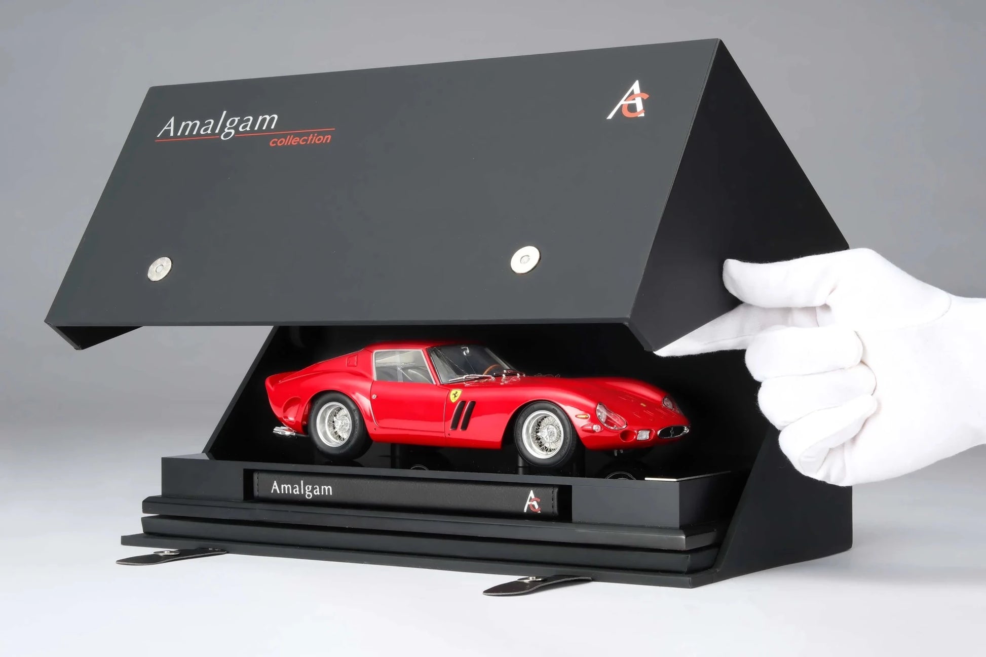 Amalgam Ferrari 250 GTO Street Red Rosso Corsa 1:18 Modell