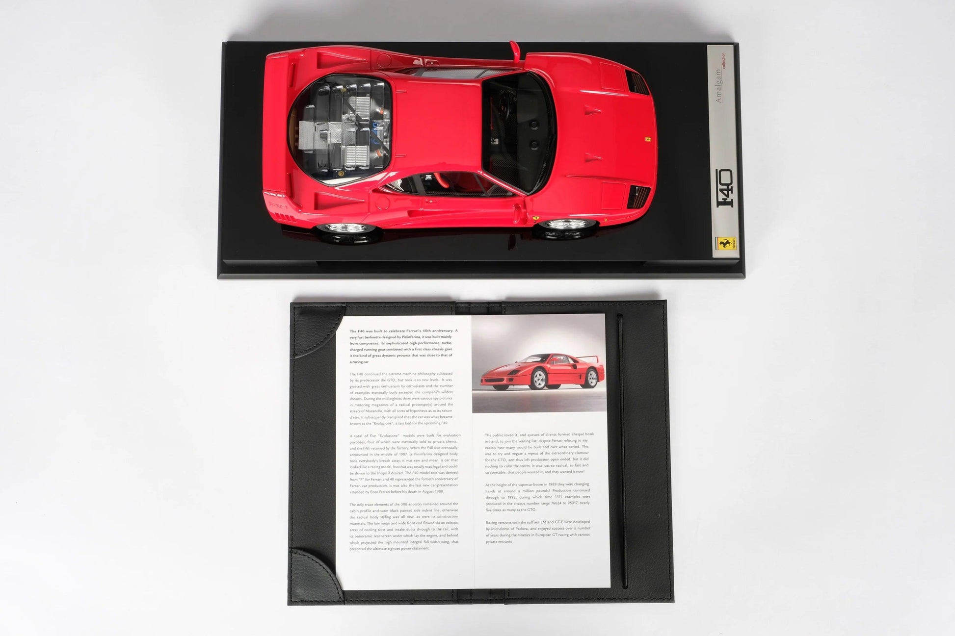 Amalgam Ferrari F40 - Red 1:18 Modell - Artexio