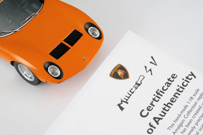 Amalgam Lamborghini Miura P400 SV - Orange 1:18 Modell - Artexio