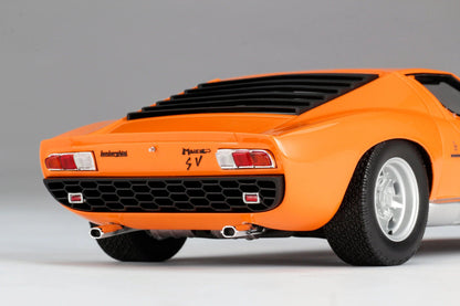 Amalgam Lamborghini Miura P400 SV - Orange 1:18 Modell - Artexio