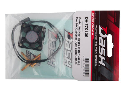 Arrowmax Dash Ultra High Speed Motorlüfter 30x30x10 Alu Black Golden