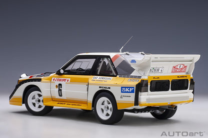 AutoArt Audi Quattro S1 Rally Monte Carlo 1986 H.Mikkola/A.Hertz 6 1:18 Modell