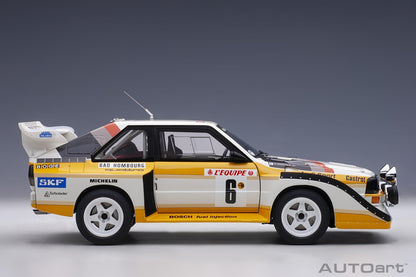 AutoArt Audi Quattro S1 Rally Monte Carlo 1986 H.Mikkola/A.Hertz 6 1:18 Modell