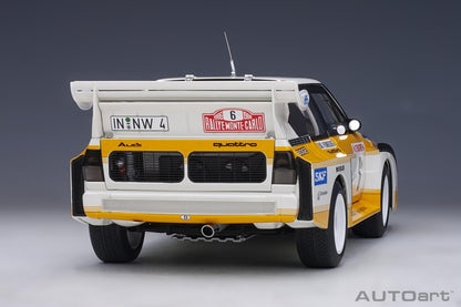 AutoArt Audi Quattro S1 Rally Monte Carlo 1986 H.Mikkola/A.Hertz 6 1:18 Modell