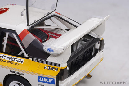 AutoArt Audi Quattro S1 Rally Monte Carlo 1986 H.Mikkola/A.Hertz 6 1:18 Modell