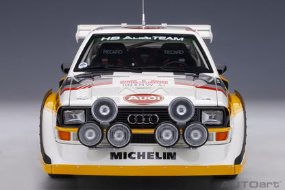 AutoArt Audi Quattro S1 Rally Monte Carlo 1986 H.Mikkola/A.Hertz 6 1:18 Modell