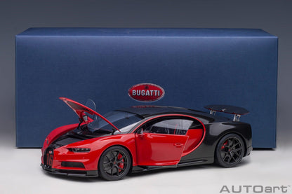 AutoArt Bugatti Chiron Sport - Italian Red/Carbon 1:18 Modell - Artexio