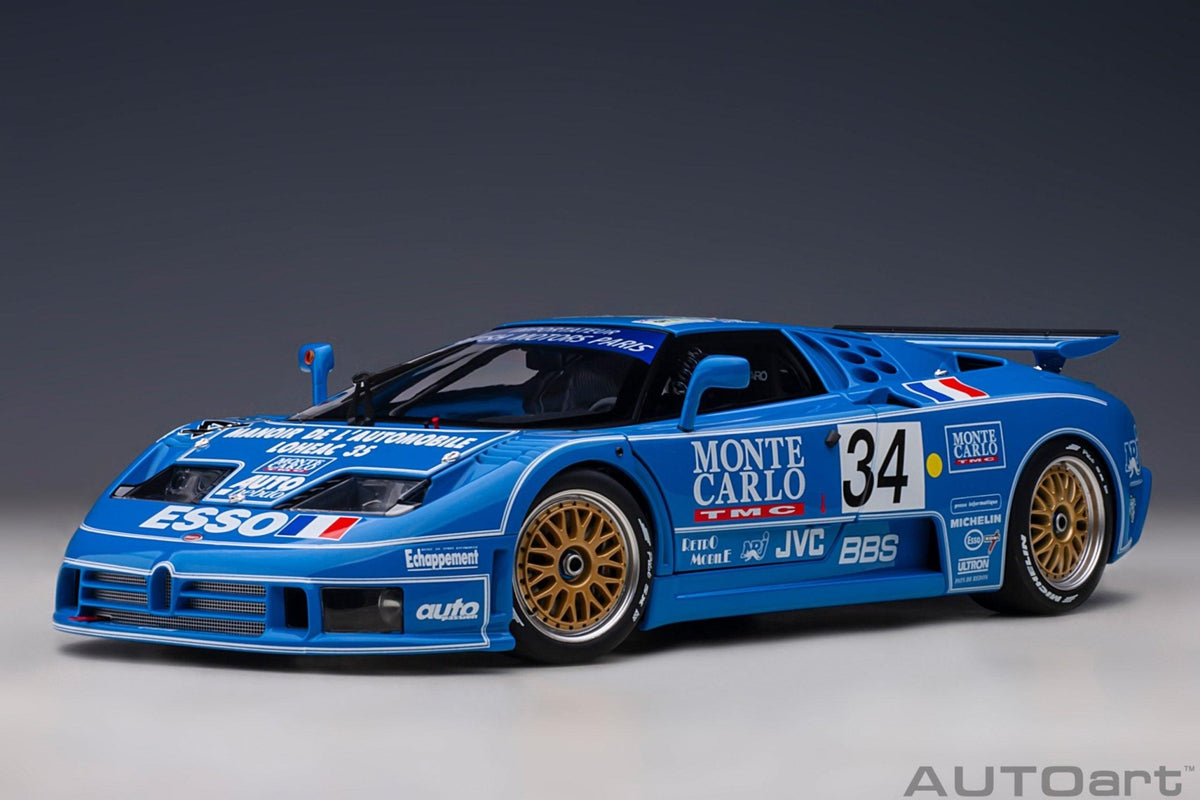 AutoArt Bugatti EB110 LM Le Mans 24h 1994 #34 1:18 Modell