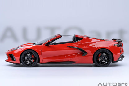 AutoArt Chevrolet Corvette C8 Stingray Z51 - Torch Red 1:18 Modell - Artexio