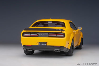 AutoArt Dodge Challenger SRT Hellcat Widebody 2018 - Yellow Jacket 1:18 Modell - Artexio