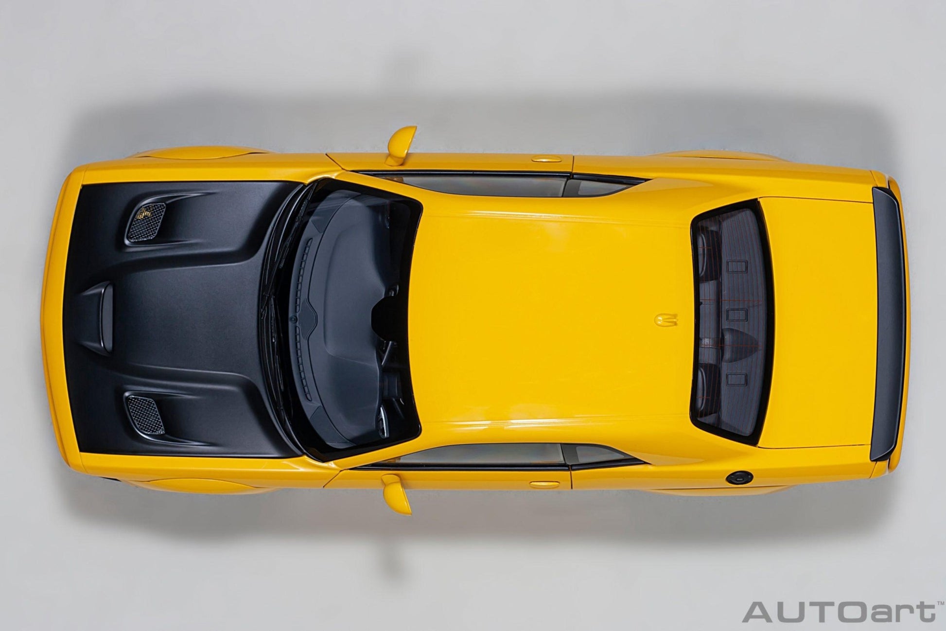 AutoArt Dodge Challenger SRT Hellcat Widebody 2018 - Yellow Jacket 1:18 Modell - Artexio