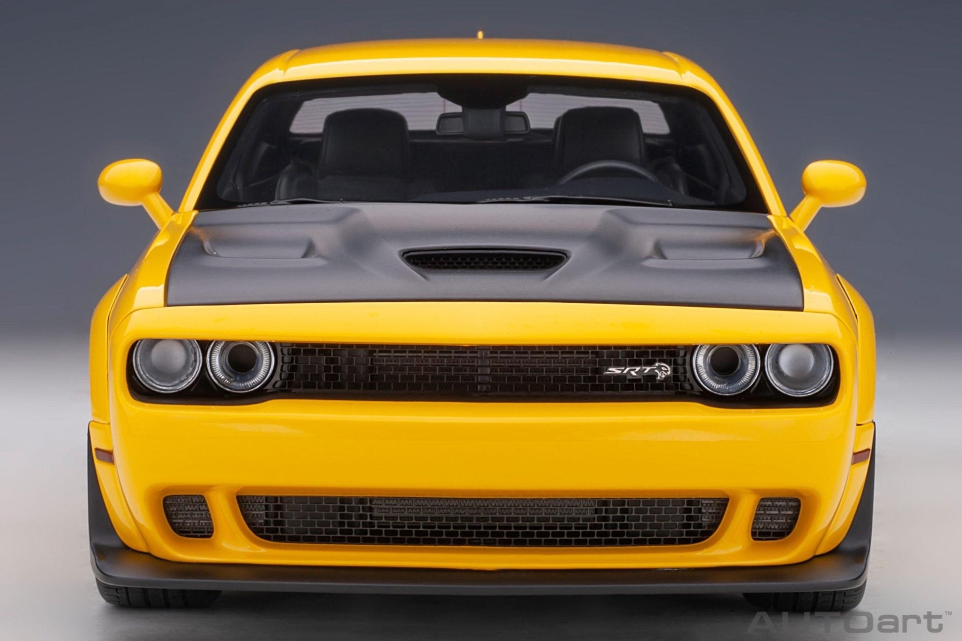 AutoArt Dodge Challenger SRT Hellcat Widebody 2018 - Yellow Jacket 1:18 Modell - Artexio