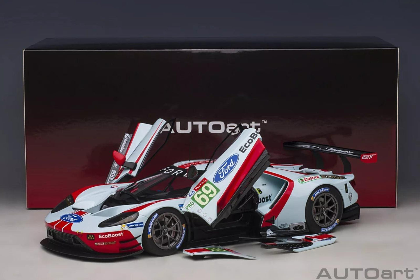 AutoArt Ford GT GTE Pro Le Mans 24h 2019 R.Briscoe/R.Westbrook/S.Dixon #69 1:18 Modell - Artexio