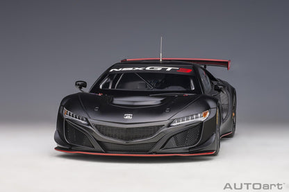 AutoArt Honda NSX GT3 2018 - Matt Black 1:18 Modell - Artexio