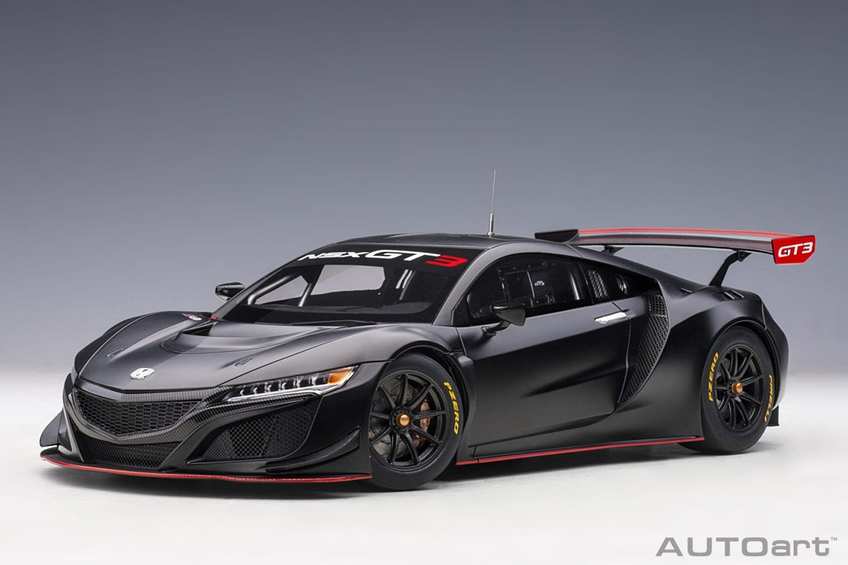 AutoArt Honda NSX GT3 2018 - Matt Black 1:18 Modell